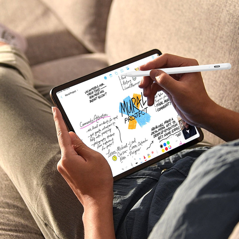 CAMPIR Stylus Pen for iPad, iPhone, Android Tablets,Galaxy - White Touch Screen Stylus