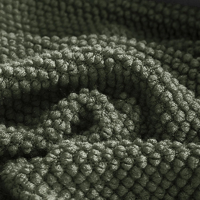 LOMAO Knitted Throw Blanket with Tassels Bubble Textured Lightweight Throws for Bed,Chair,Sofa,Living Room,Home Decor (Dark Olive,50*60 in)